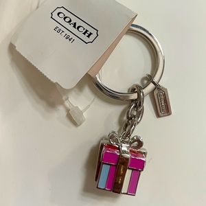 NWT Coach Enamel Signature Bag Charm / Keychain